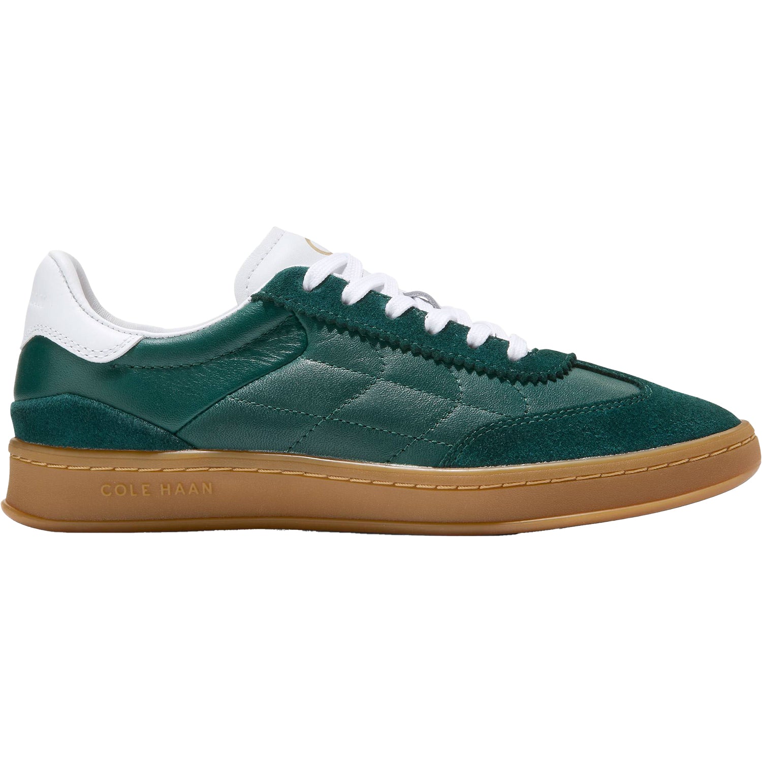 Womens Cole haan Women's Cole Haan Grandpro Breakaway Sneaker Pine/Optic White Leather Pine/Optic White Leather