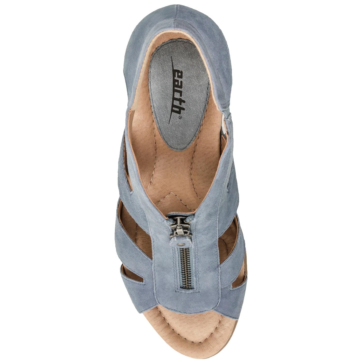 Womens Earth Women's Earth Poppi Dusty Blue Suede Dusty Blue Suede