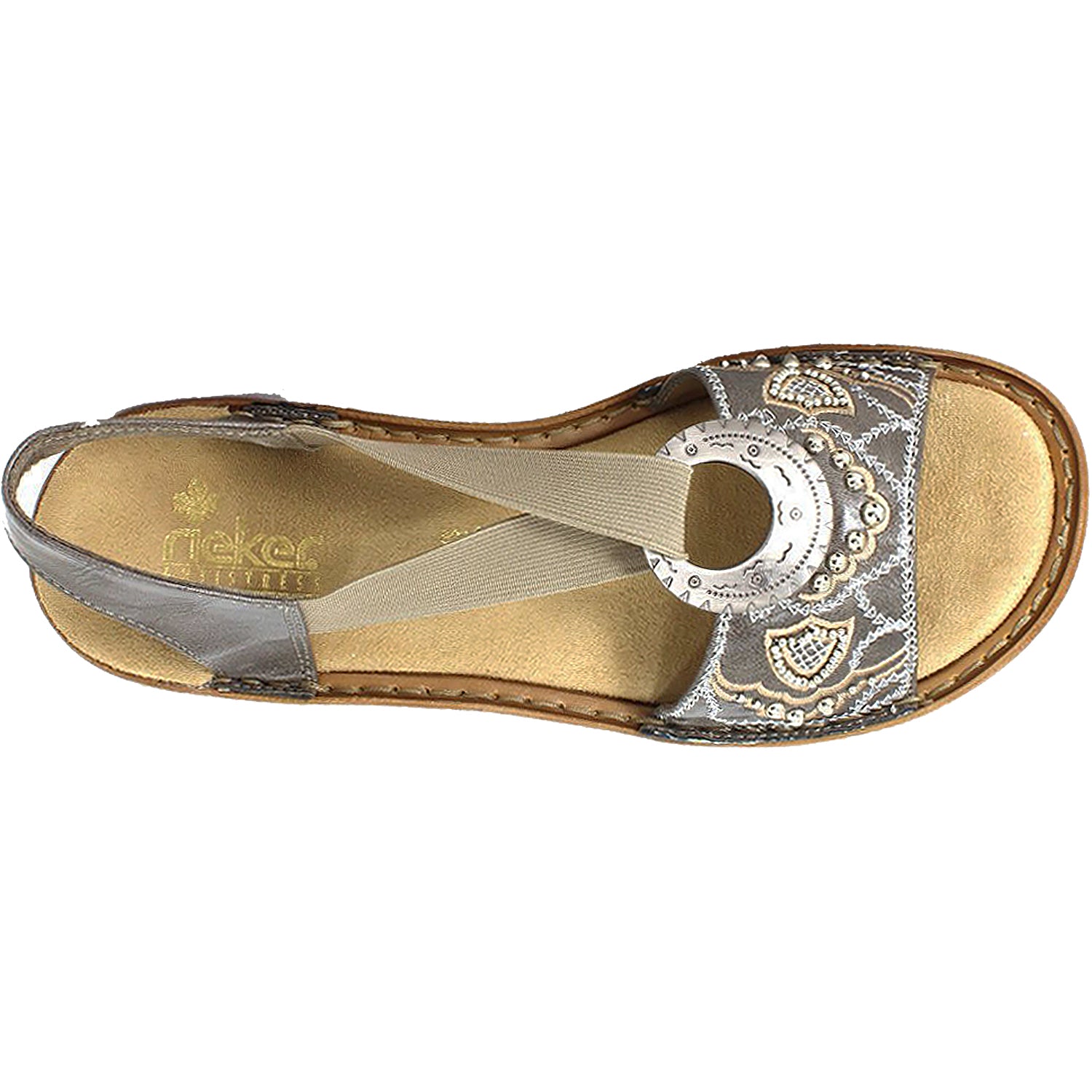 Womens Rieker Rieker Regina B9 Women's Smoke Leather Smoke Leather