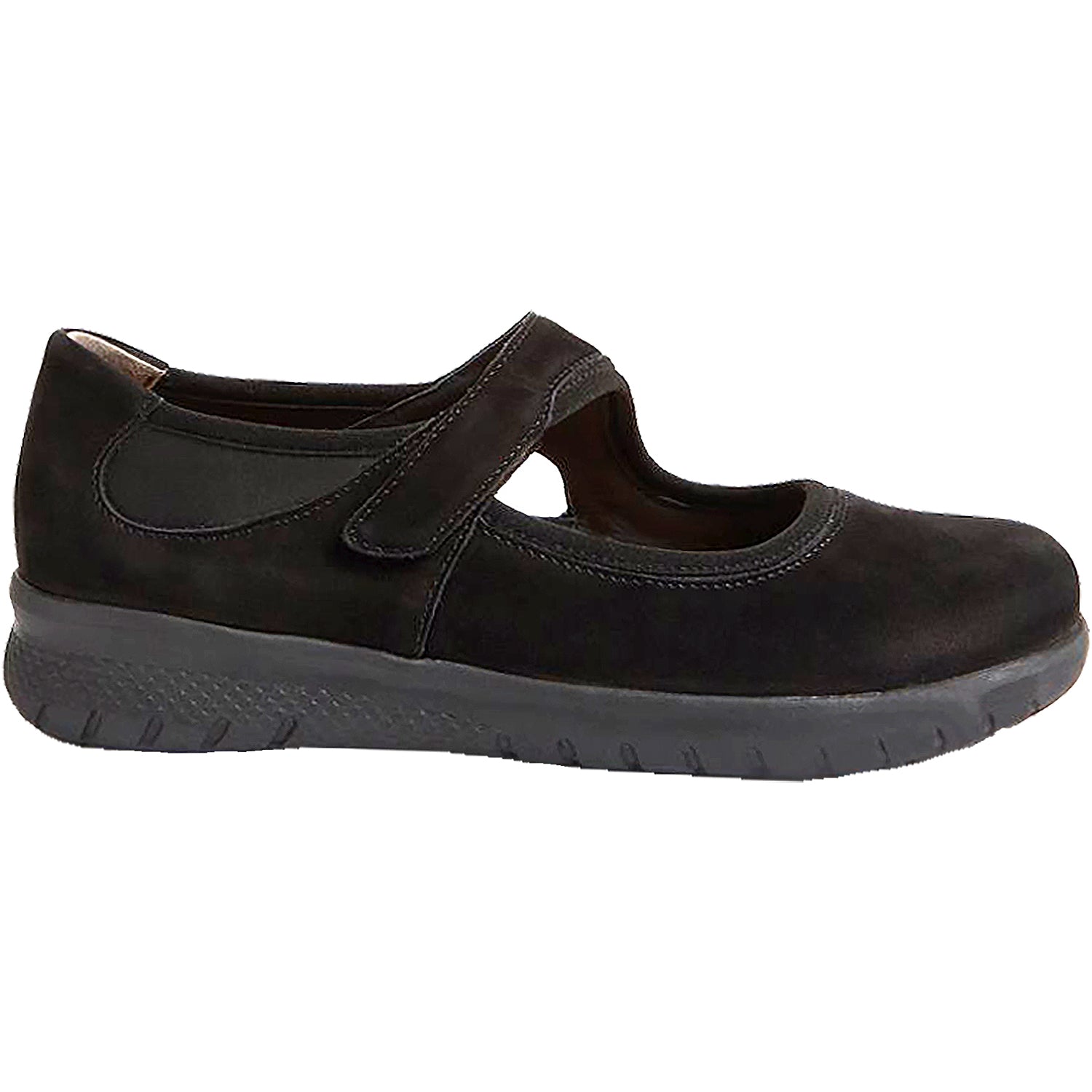 Womens Ziera Ziera Silvani Women's Mary Janes Black Nubuck Black Nubuck