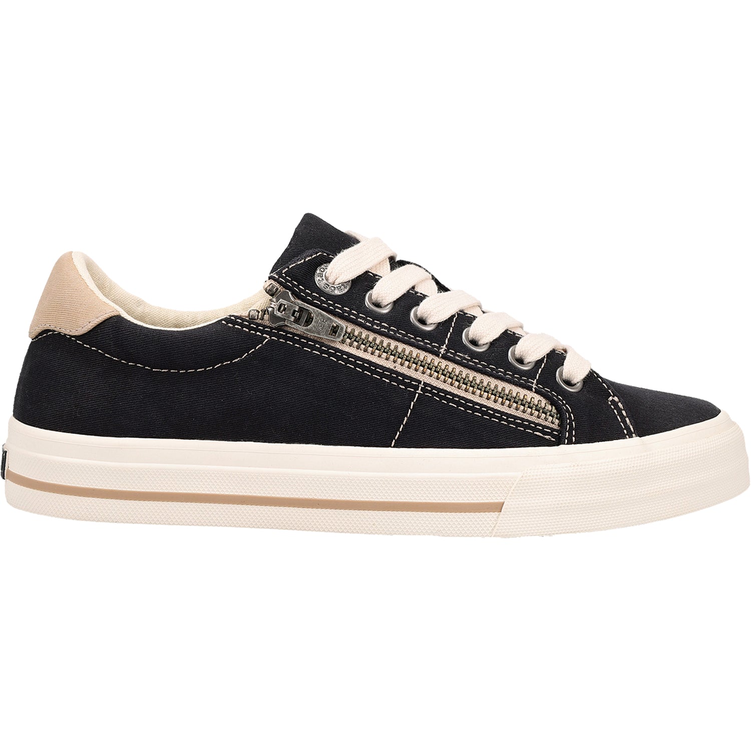 Womens Taos Taos Z Soul Women's Sneakers Black/Tan Distressed Canvas Black/Tan Distressed Canvas