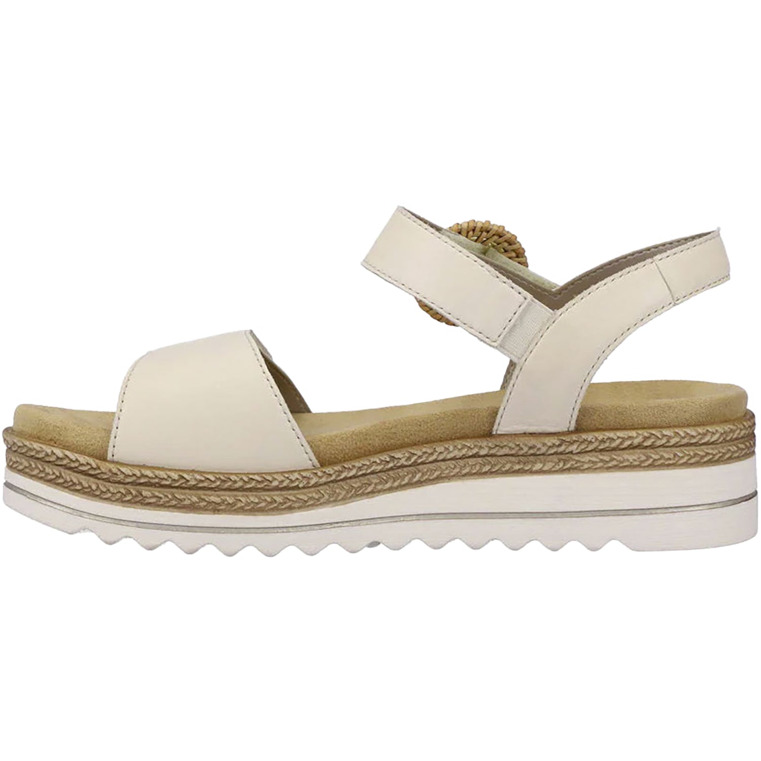Womens Remonte Remonte D0Q52-60 Jocelyn 52 Women's Platform Sandals Porzellan/Lugano Leather Porzellan/Lugano Leather