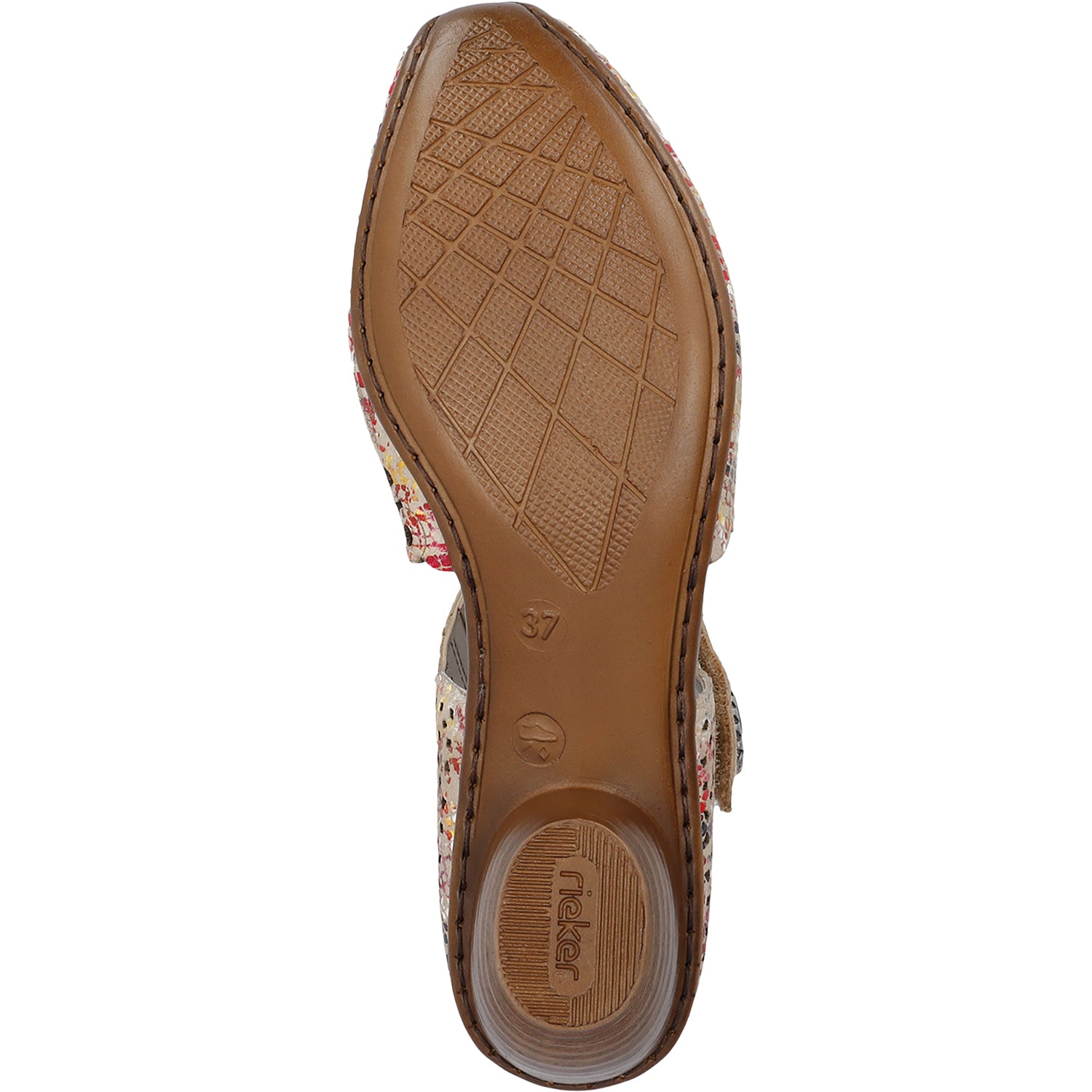 Womens Rieker Rieker 43753-91 Mirjam 53 Women's Dressy Mary Janes Beige Multi Leather Beige Multi Leather