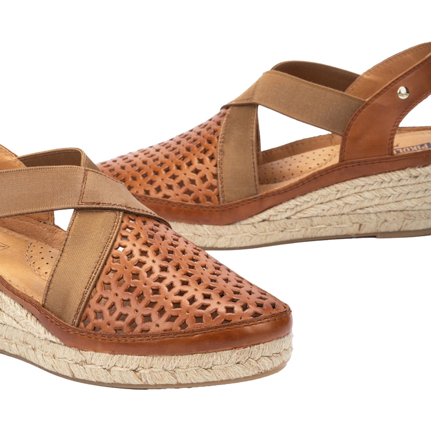 Womens Pikolinos Pikolinos Benidorm W4A-1546 Women's Wedge Sandals Brandy Brandy