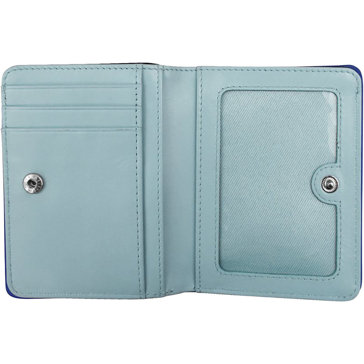 Womens Ili new york ili New York Euro Size Wallet Navy/Chambray Leather Navy/Chambray Leather