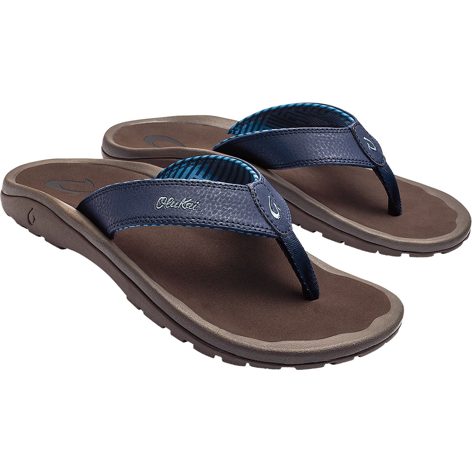 Men's OluKai Ohana Blue Depth/Espresso Synthetic – Footwear etc.