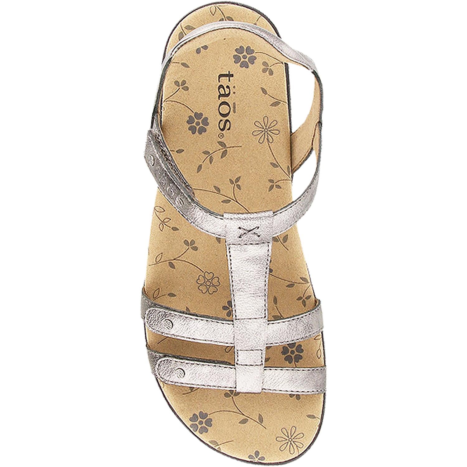 Womens Taos Taos Trophy 2 Women's Sandals Pewter Leather Pewter Leather