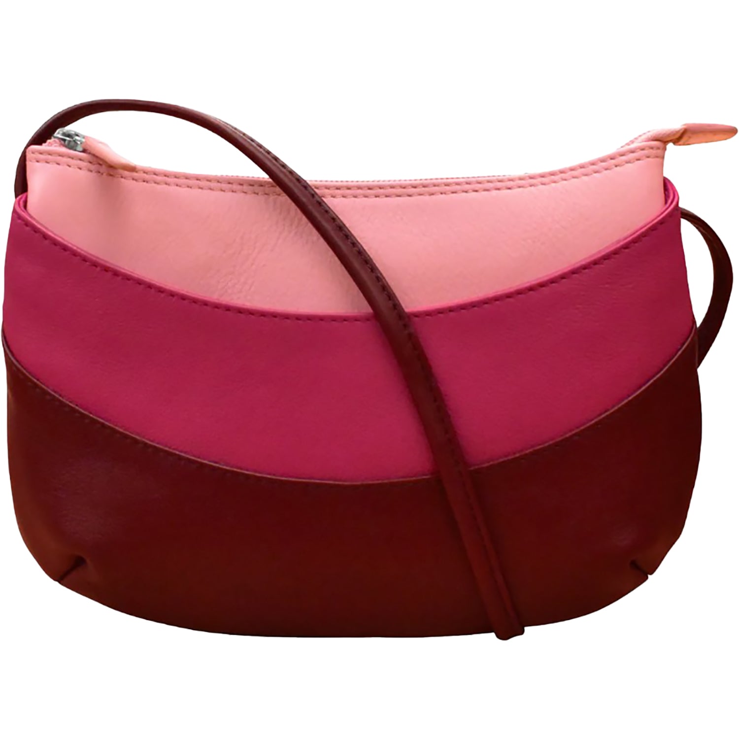 Ili new york ili New York Round Zip Top Crossbody Pink Combo Pink Combo