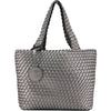 Womens Ilse jacobsen Women's Ilse Jacobsen Bag 08 Reversible Shopper Black/Gunmetal Synthetic Black/Gunmetal Synthetic