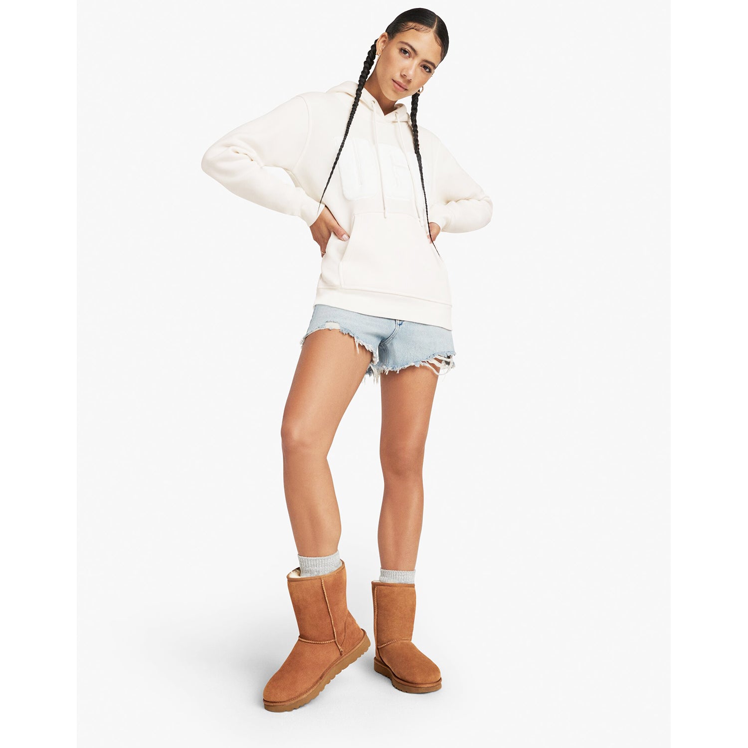 Women's UGG Classic Short II Black Sheepskin – Footwear