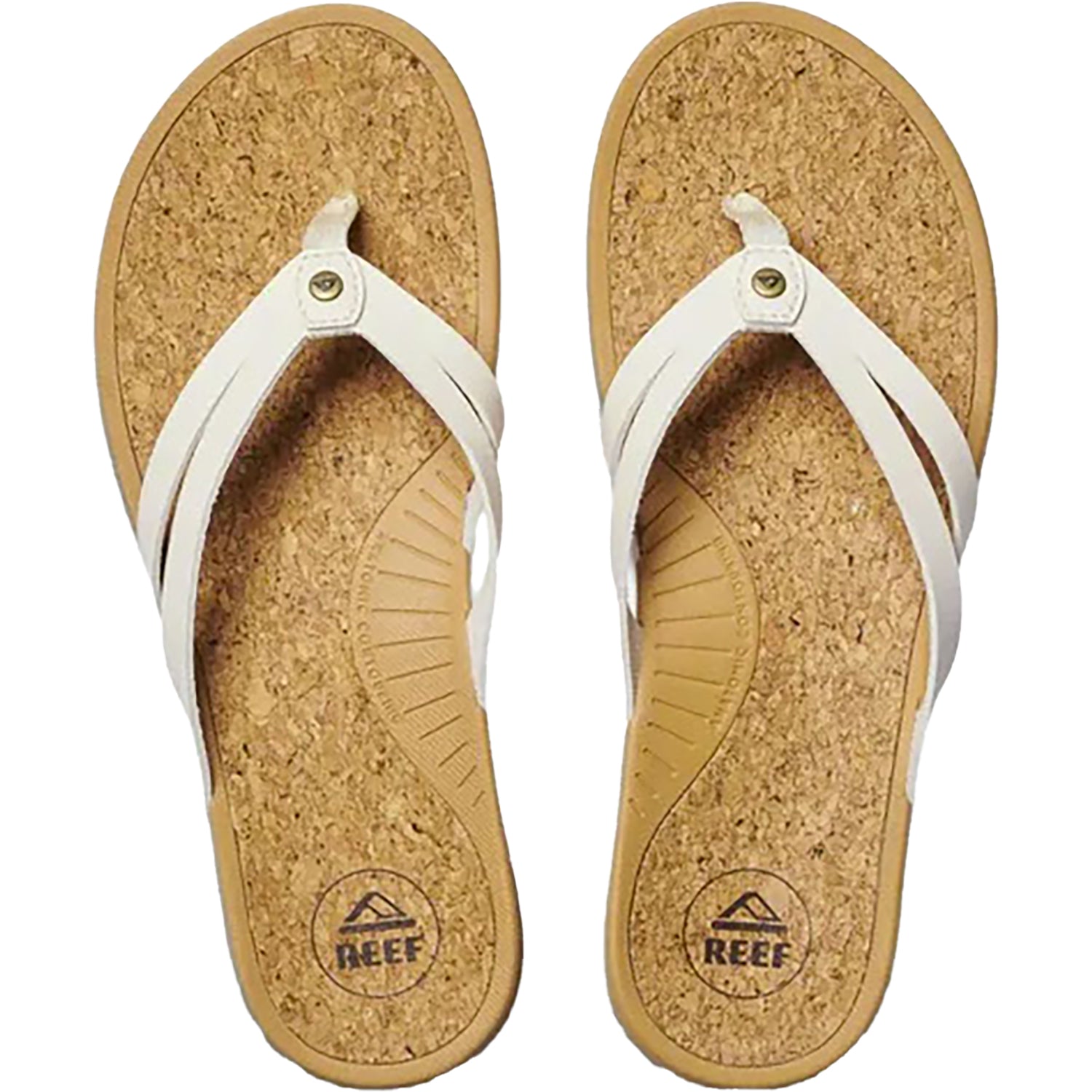 Womens Reef Reef Pacific Joy Women's Thong Sandals Whisper White Synthetic Whisper White Synthetic