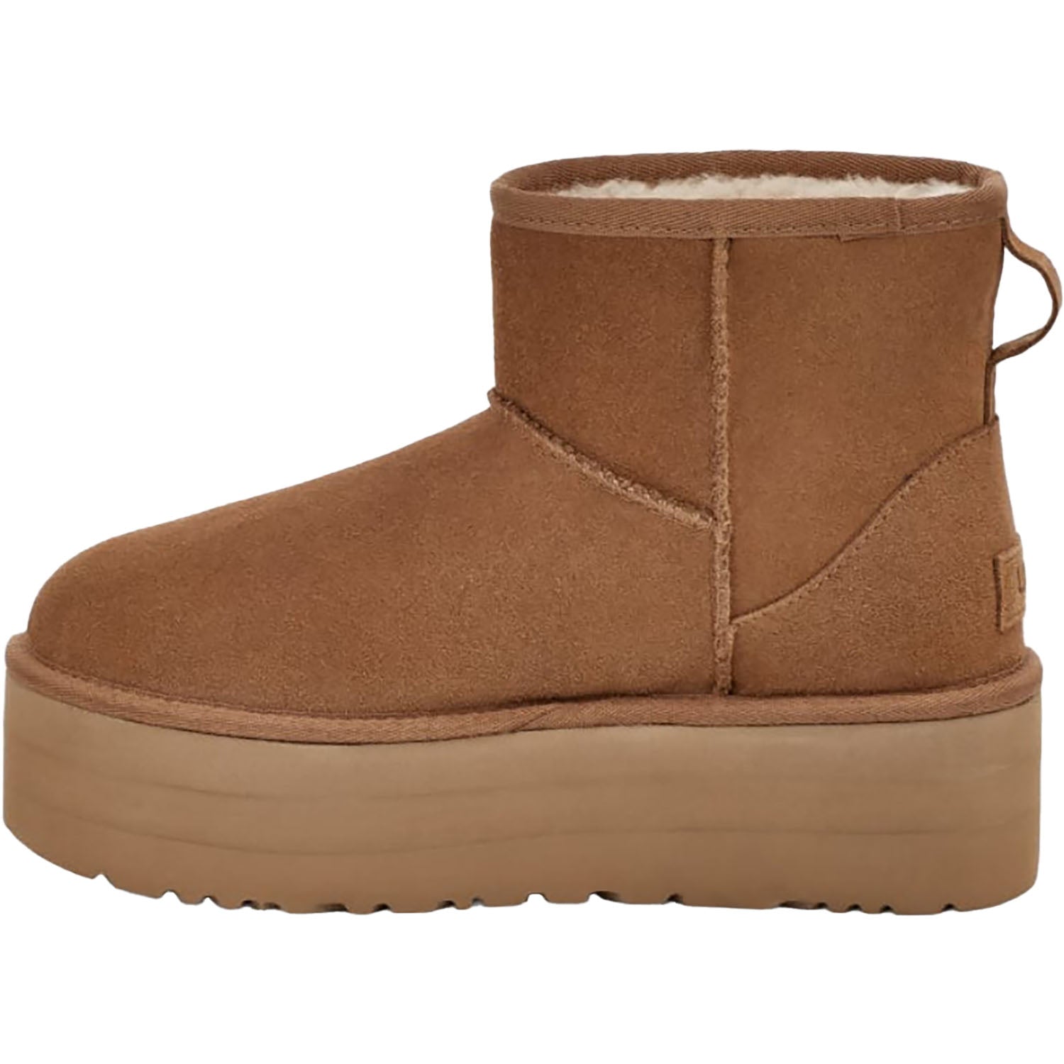 Womens Ugg UGG Classic Mini Platform Women's Boots Chestnut Suede Chestnut Suede