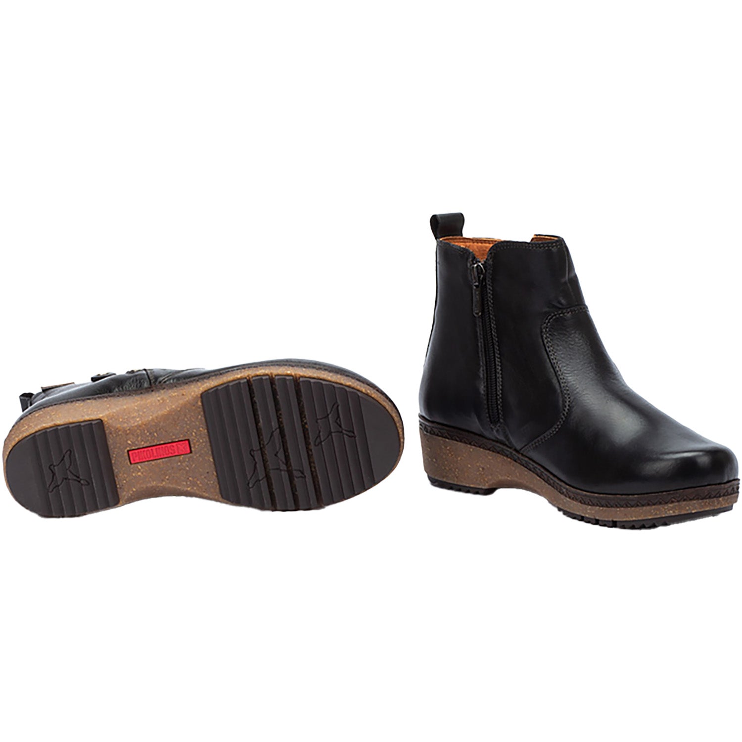 Womens Pikolinos Pikolinos Granada W0W-8988 Women's Ankle Boots Black Leather Black Leather