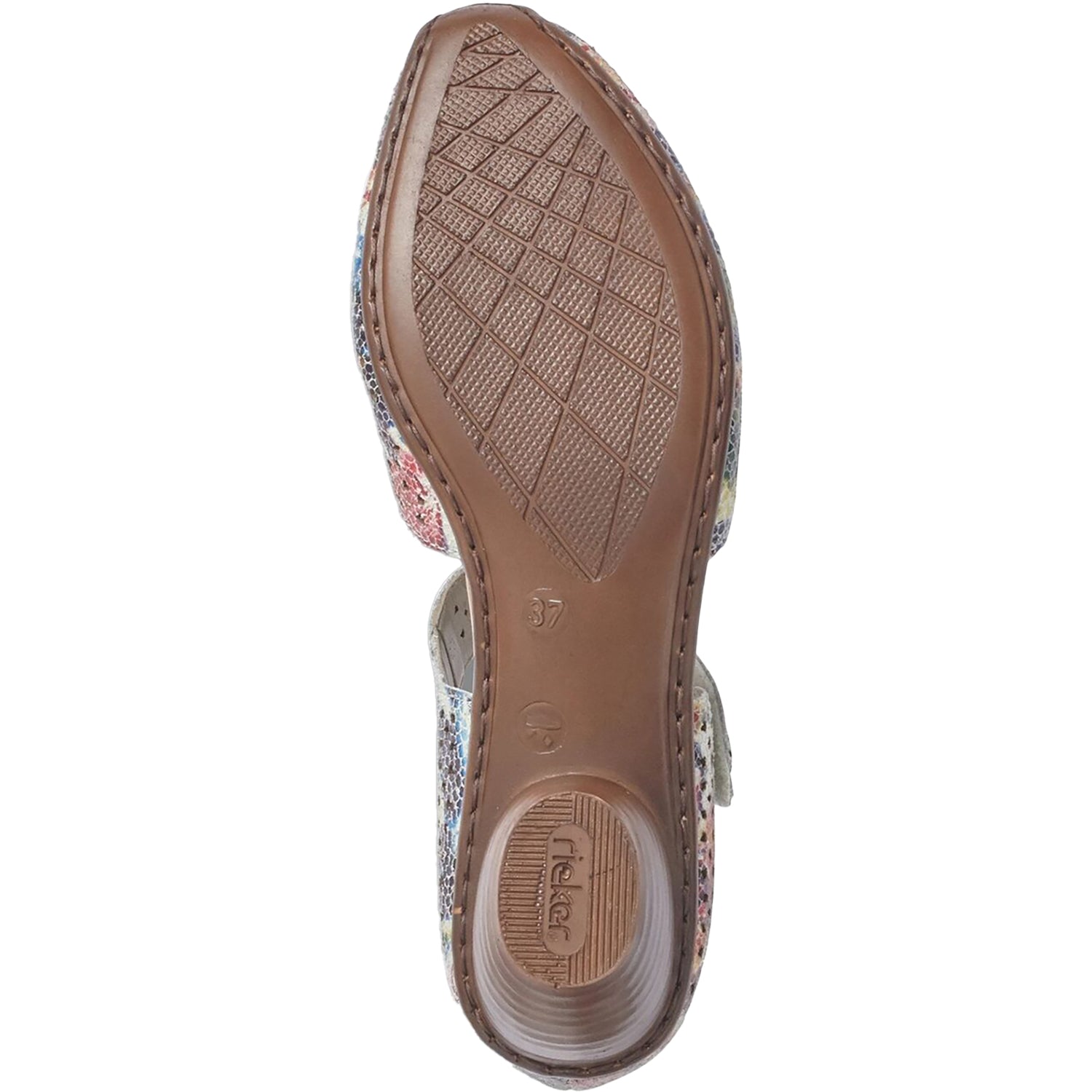 Womens Rieker Rieker 43711-90 Mirjam 11 Women's Mary Janes Ice Multi Suede Ice Multi Suede