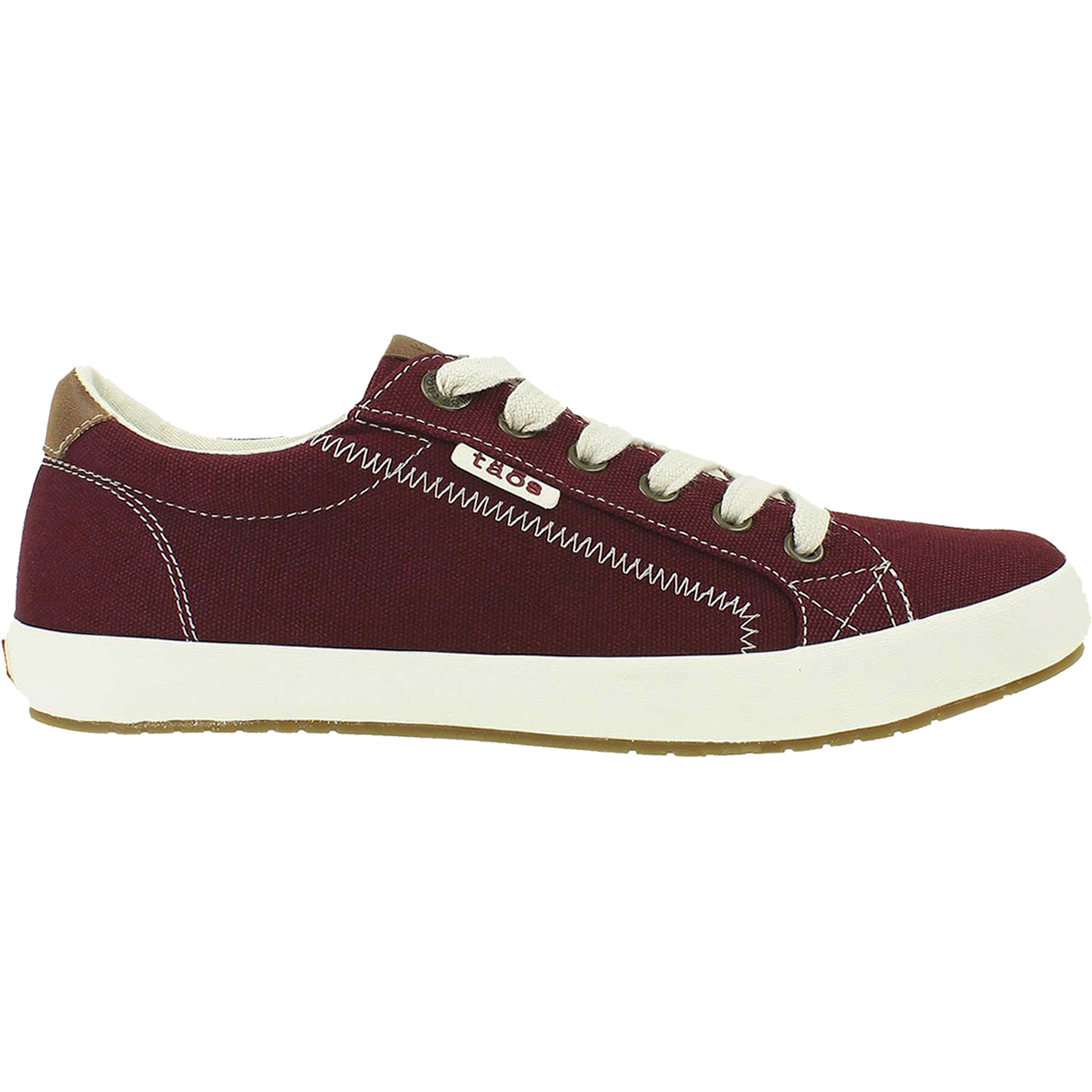 Womens Taos Taos Star Burst Women's Supportive Sneakers Burgundy Canvas Burgundy Canvas