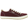 Womens Taos Taos Star Burst Women's Supportive Sneakers Burgundy Canvas Burgundy Canvas