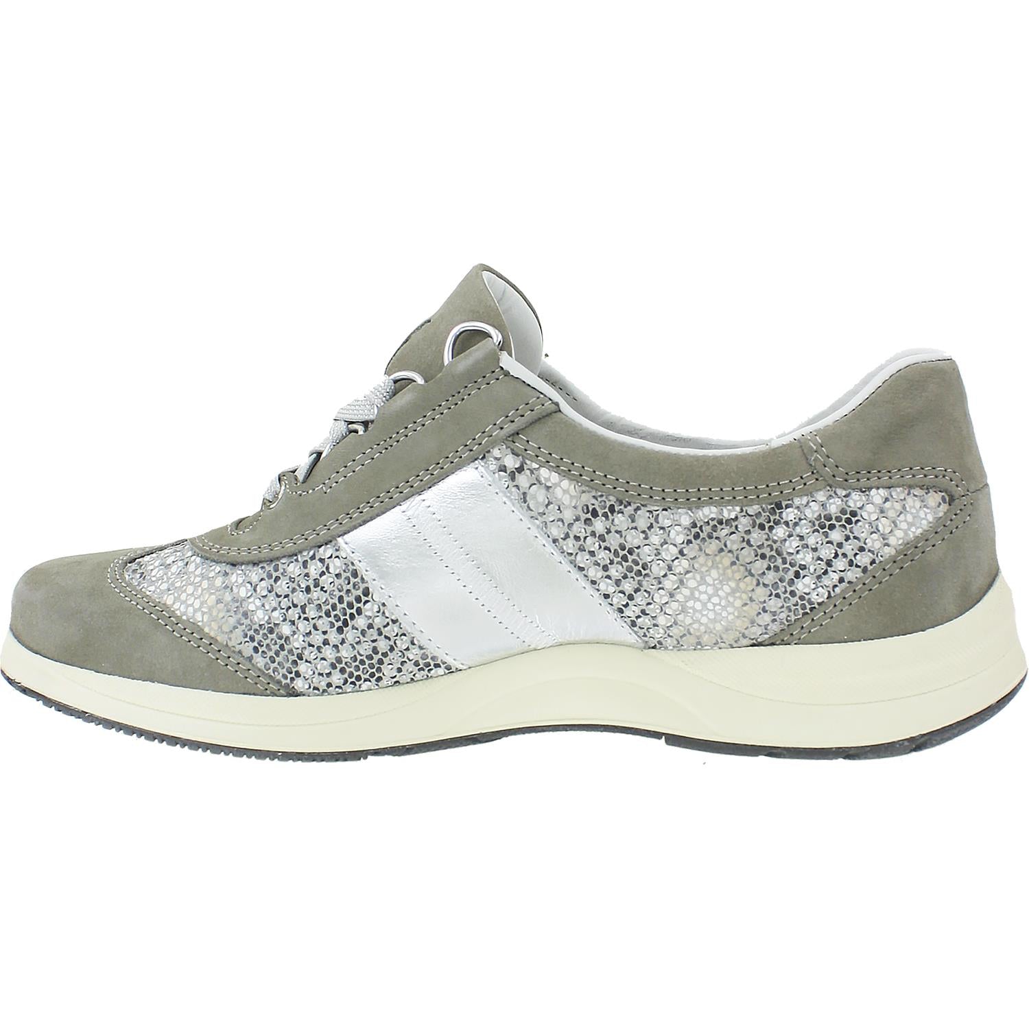 Womens Mephisto Mephisto Laser Women's Sneakers Light Grey/Sand Boa/Nickel Nubuck Light Grey/Sand Boa/Nickel Nubuck