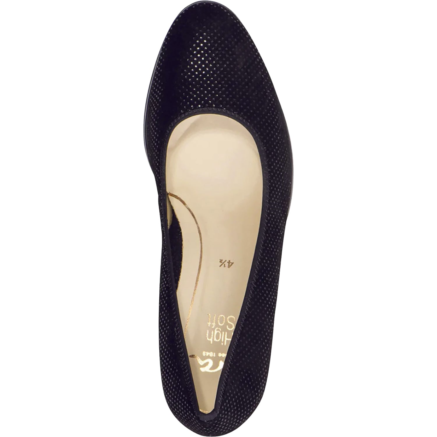 Womens Ara shoes Ara Ophelia Women's High Heel Pumps Black Puntikid Leather Black Puntikid Leather