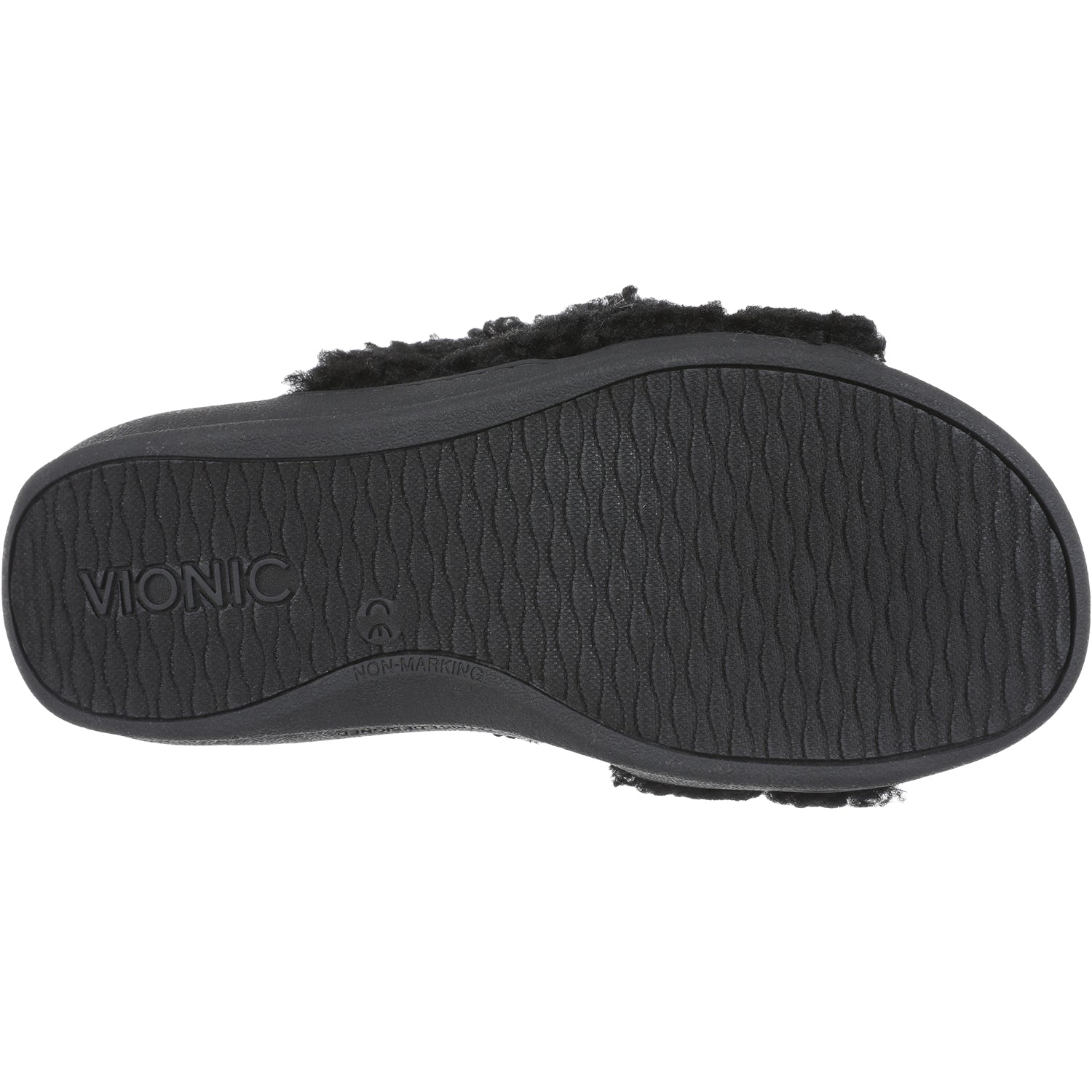 Womens Vionic Women's Vionic Relax II Black Shearling Black Shearling