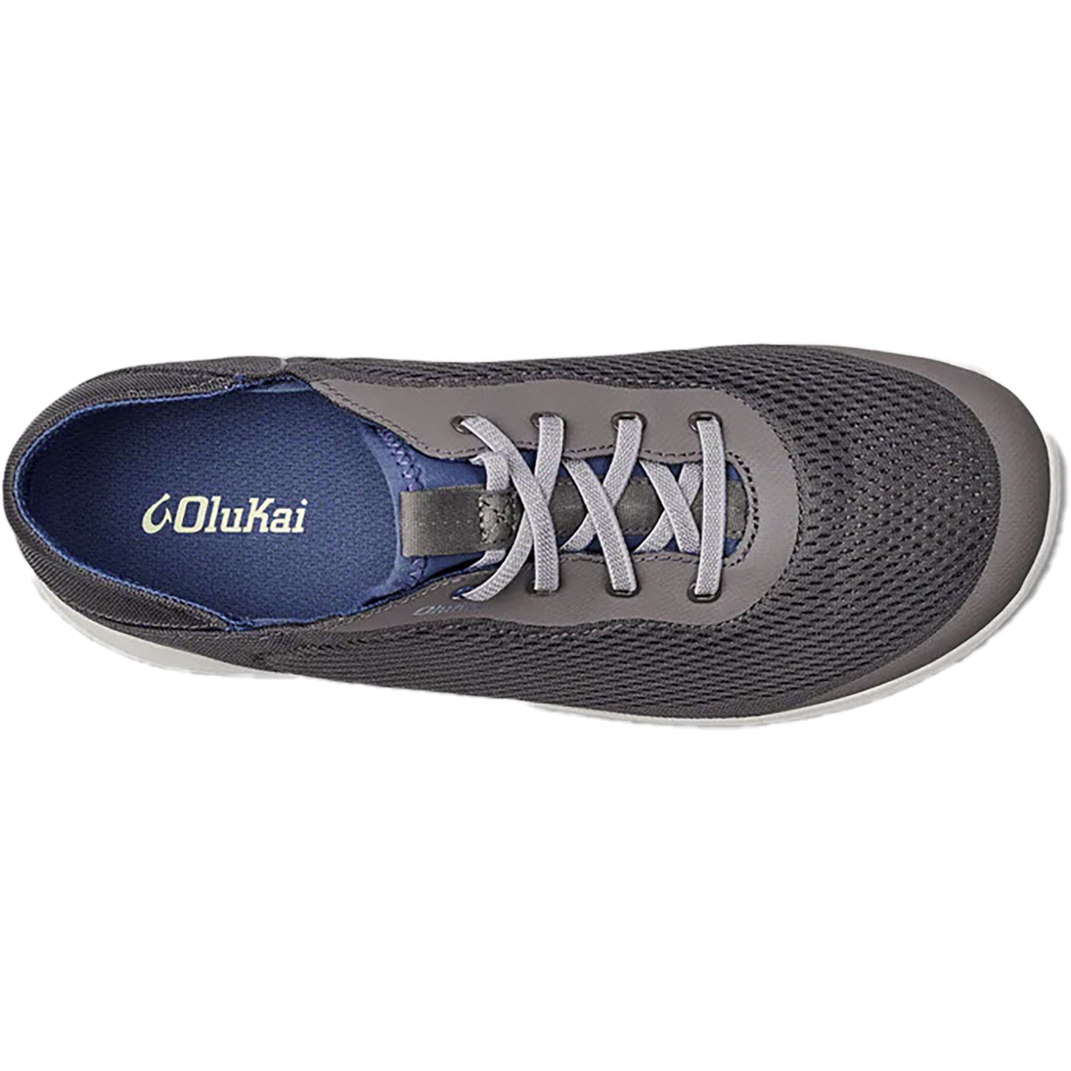 Mens Olukai OluKai Moku Pae Mesh Men's Walking Shoes Pavement/Vintage Blue Pavement/Vintage Blue