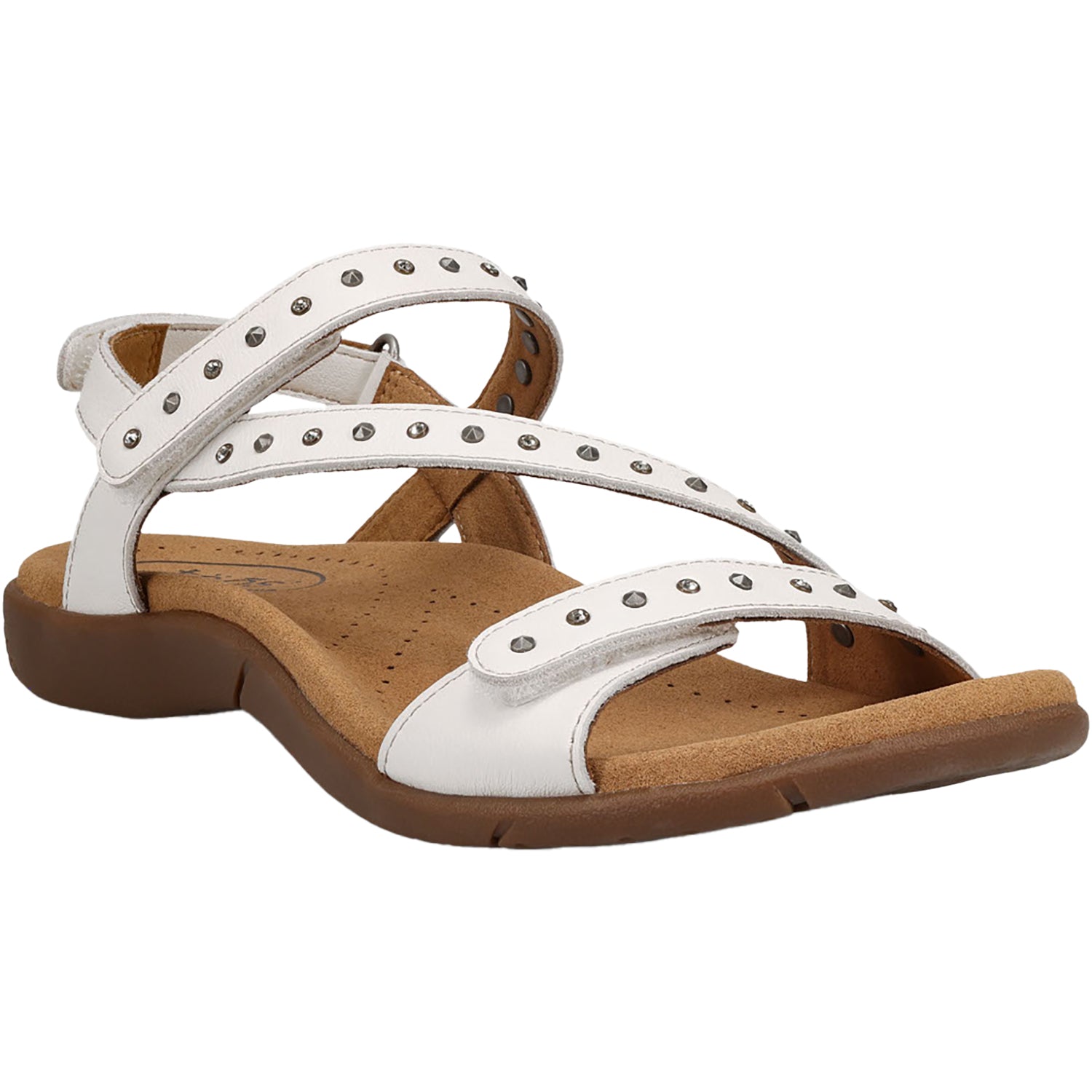 Womens Taos Taos Dazzle Women's Sandals White Leather White Leather