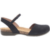 Womens Dansko Women's Dansko Rowan Black Nubuck Black Nubuck