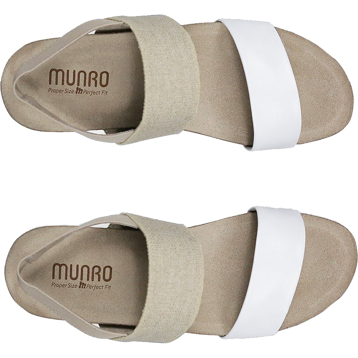 Womens Munro Women's Munro Pisces White/Natural Leather White/Natural Leather