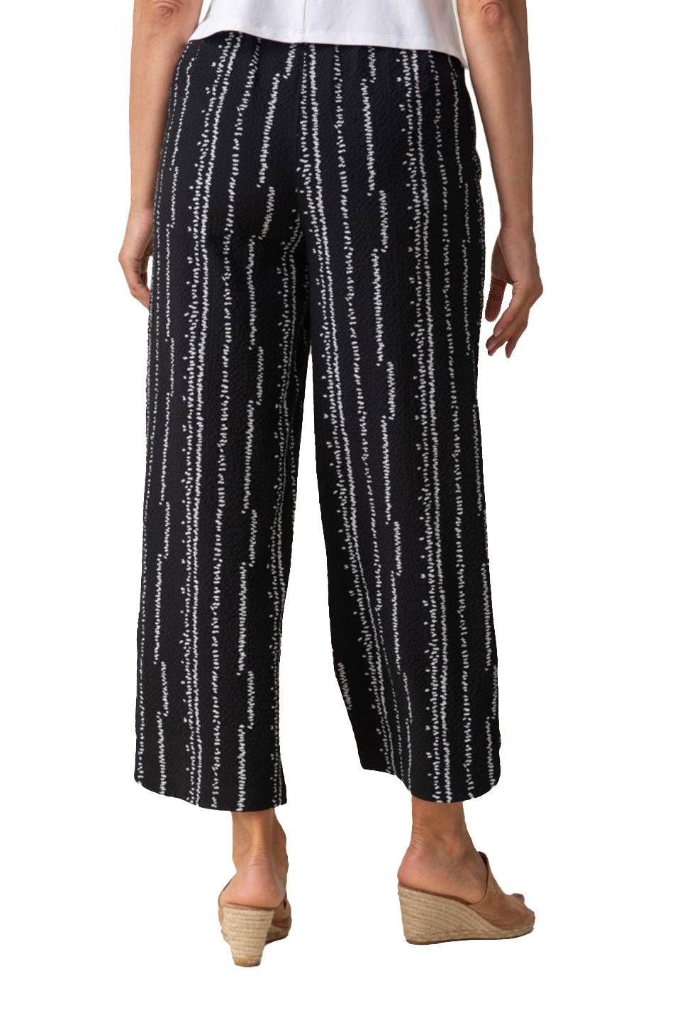 Womens Habitat Habitat Crinkle Crepe Tulip Hem Crop Women's Pants Black Black