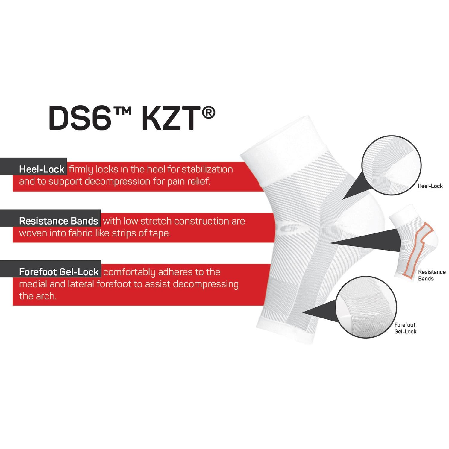 Unisex Os1st OS1st DS6 Nighttime Plantar Fasciitis Treatment Sleeve - Single Men's