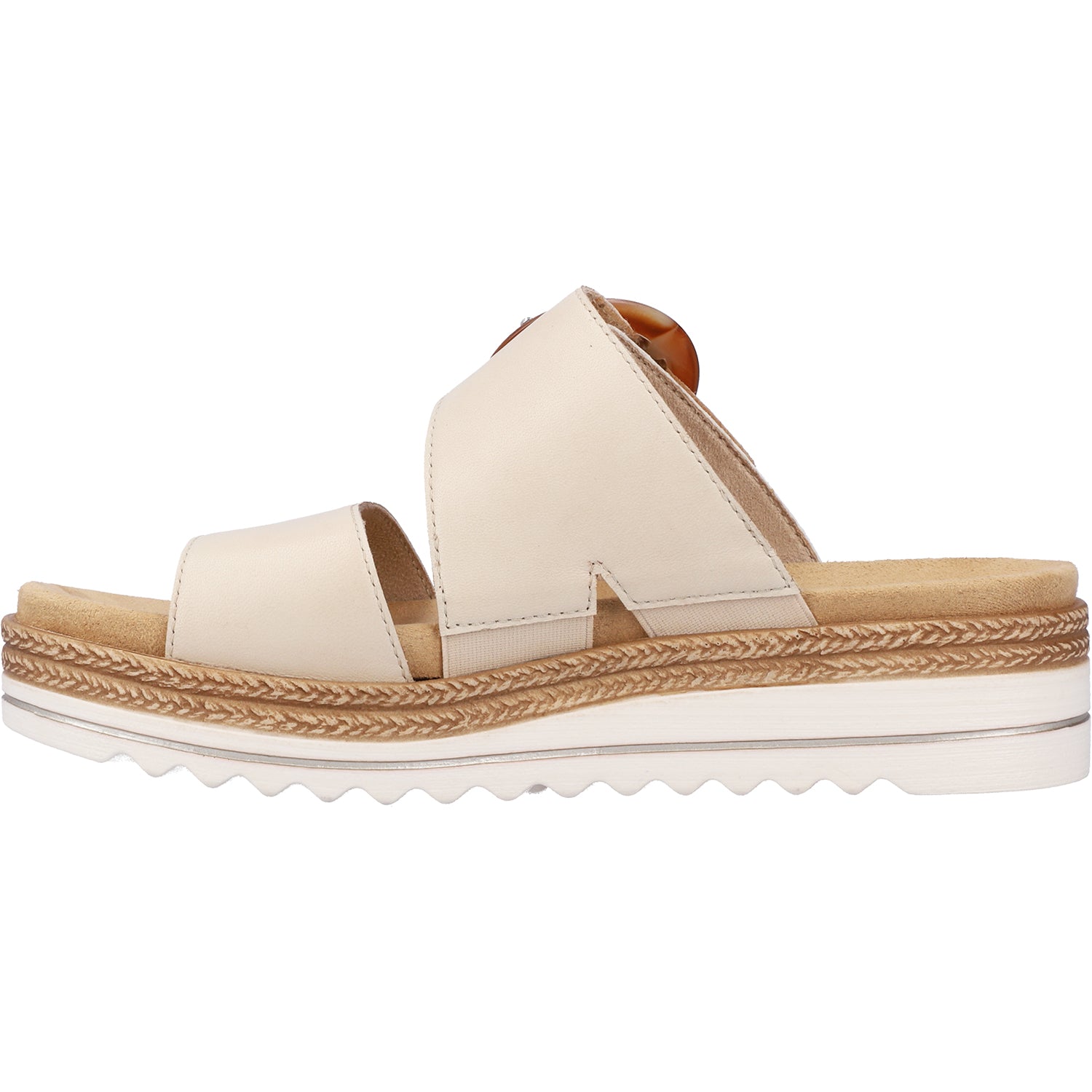 Womens Remonte Remonte D0Q51-00 Jocelyn 51 Women's Sandals Chalk/Pebble Leather Chalk/Pebble Leather