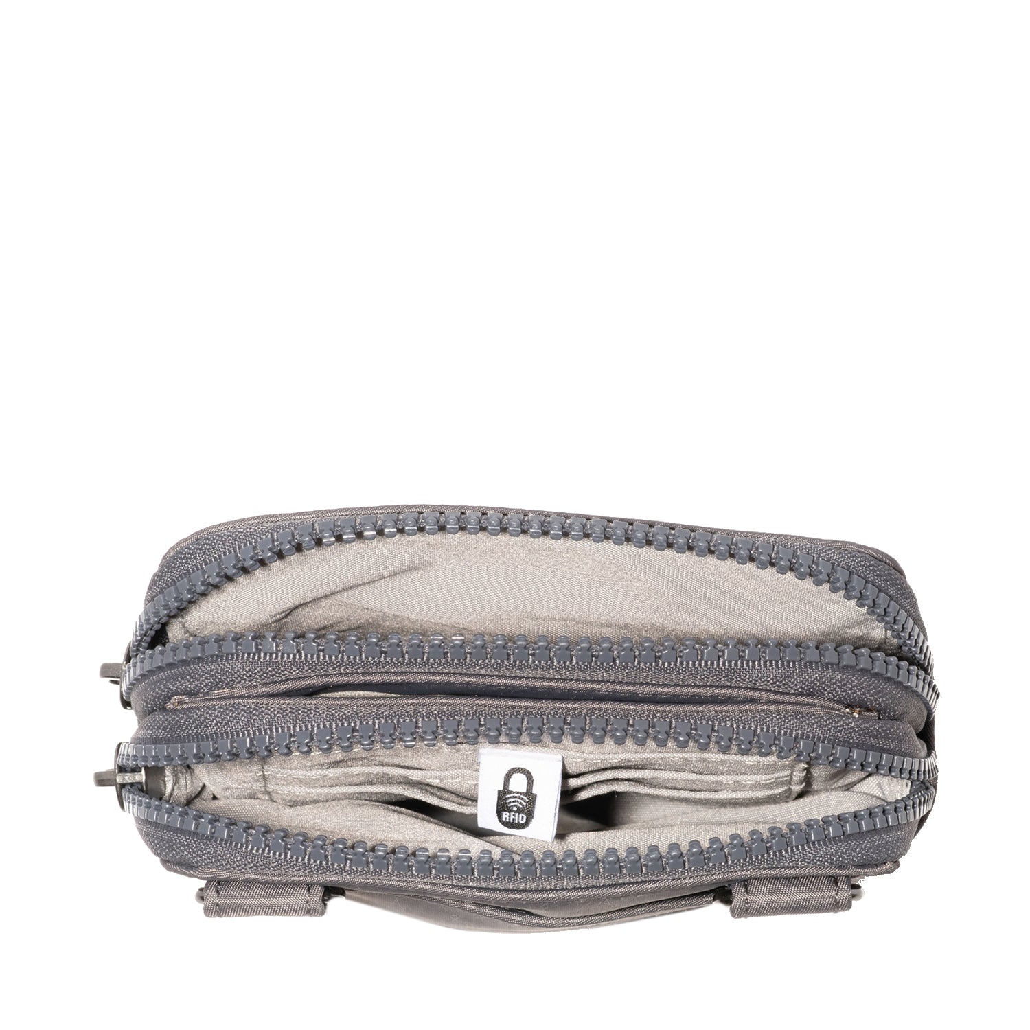 Womens Baggallini Baggallini Modern Take Two Rfid Crossbody Handbag Smoke Twill Smoke Twill