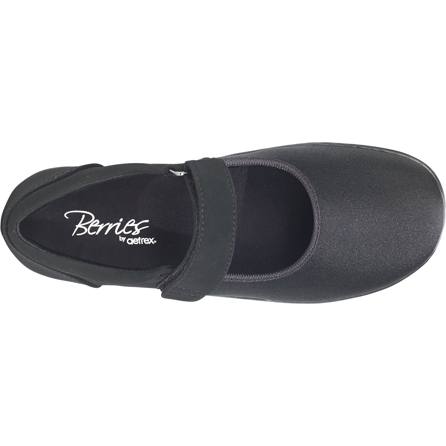 Womens Aetrex Aetrex Helen Women's Mary Janes Black Stretch Fabric Black Stretch Fabric