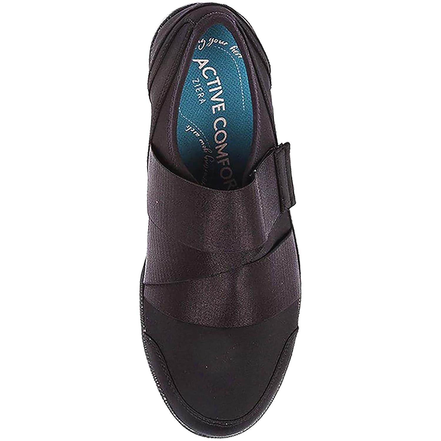 Womens Ziera Women's Ziera Urban Black/Black Fabric Black/Black Fabric