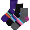 Womens Hot sox HOTSOX Arch Stripe Anklet 3PK Color Women's Novelty Socks Multi Multi