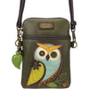 Unisex Chala Chala Owl A Cellphone Crossbody Handbag Olive Olive