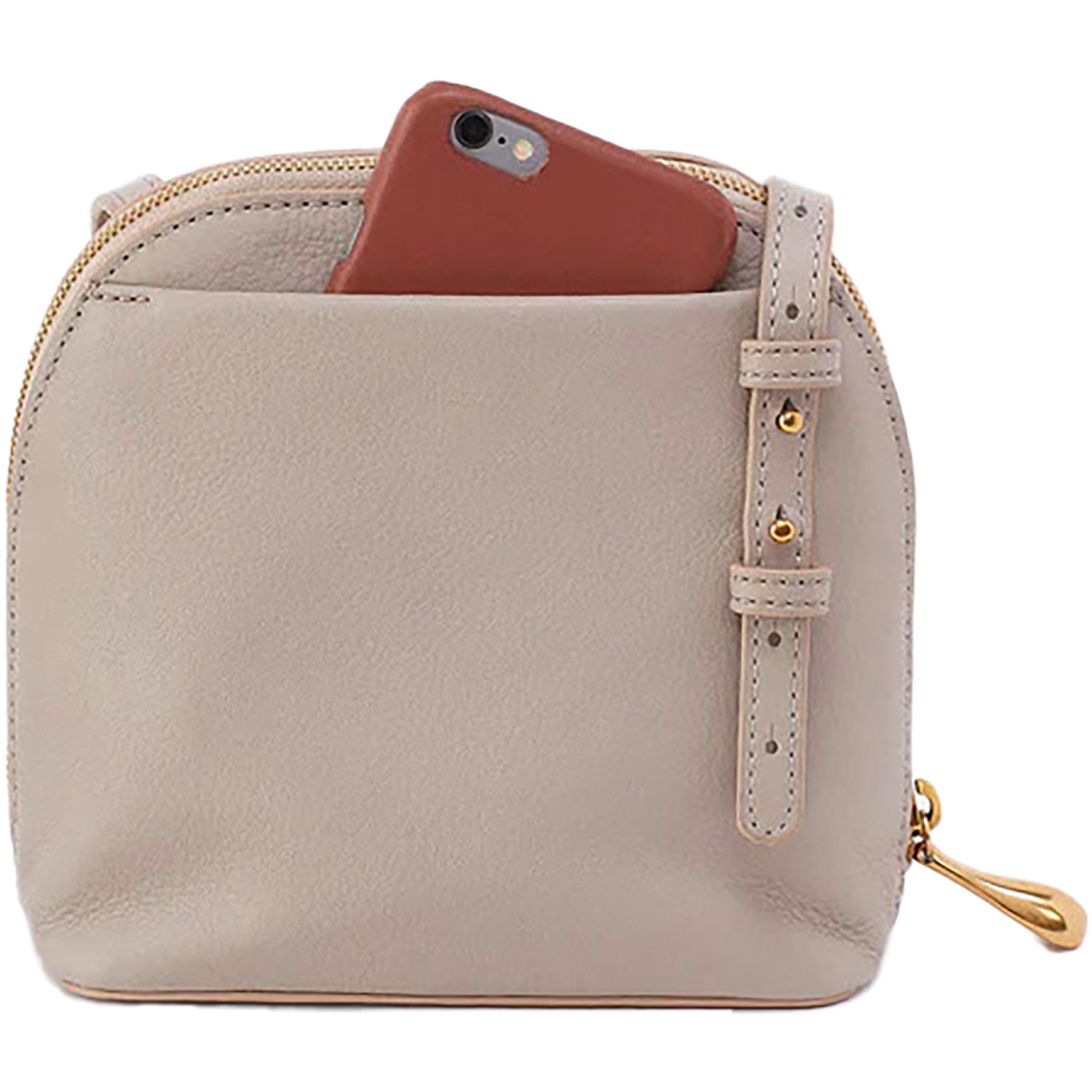 Womens Hobo Hobo International Nash Crossbody Bag Taupe Pebbled Leather Taupe Pebbled Leather