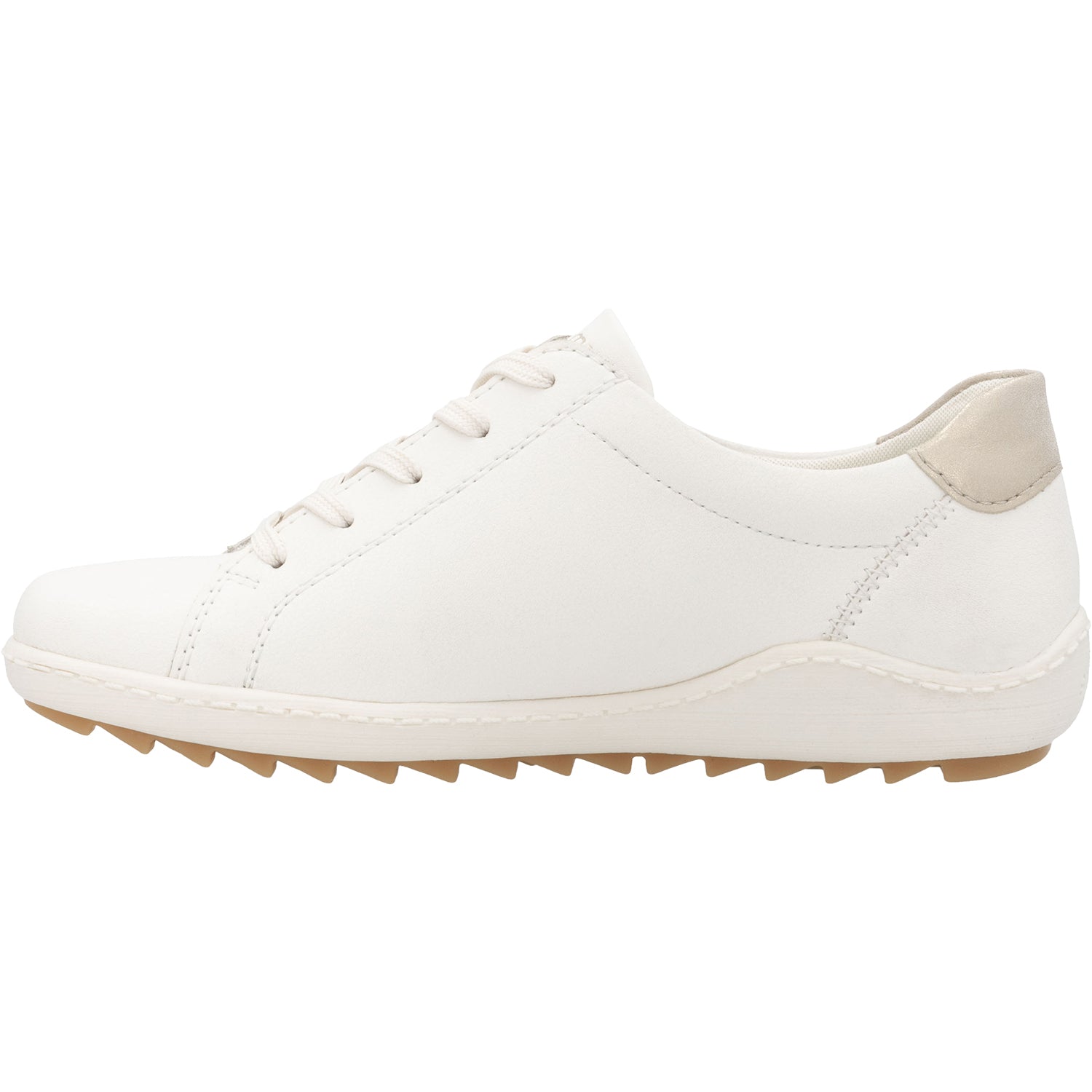 Womens Remonte Remonte R1432-80 Liv 32 Women's Sneakers Paper/Muschel/Offwhite Leather Paper/Muschel/Offwhite Leather