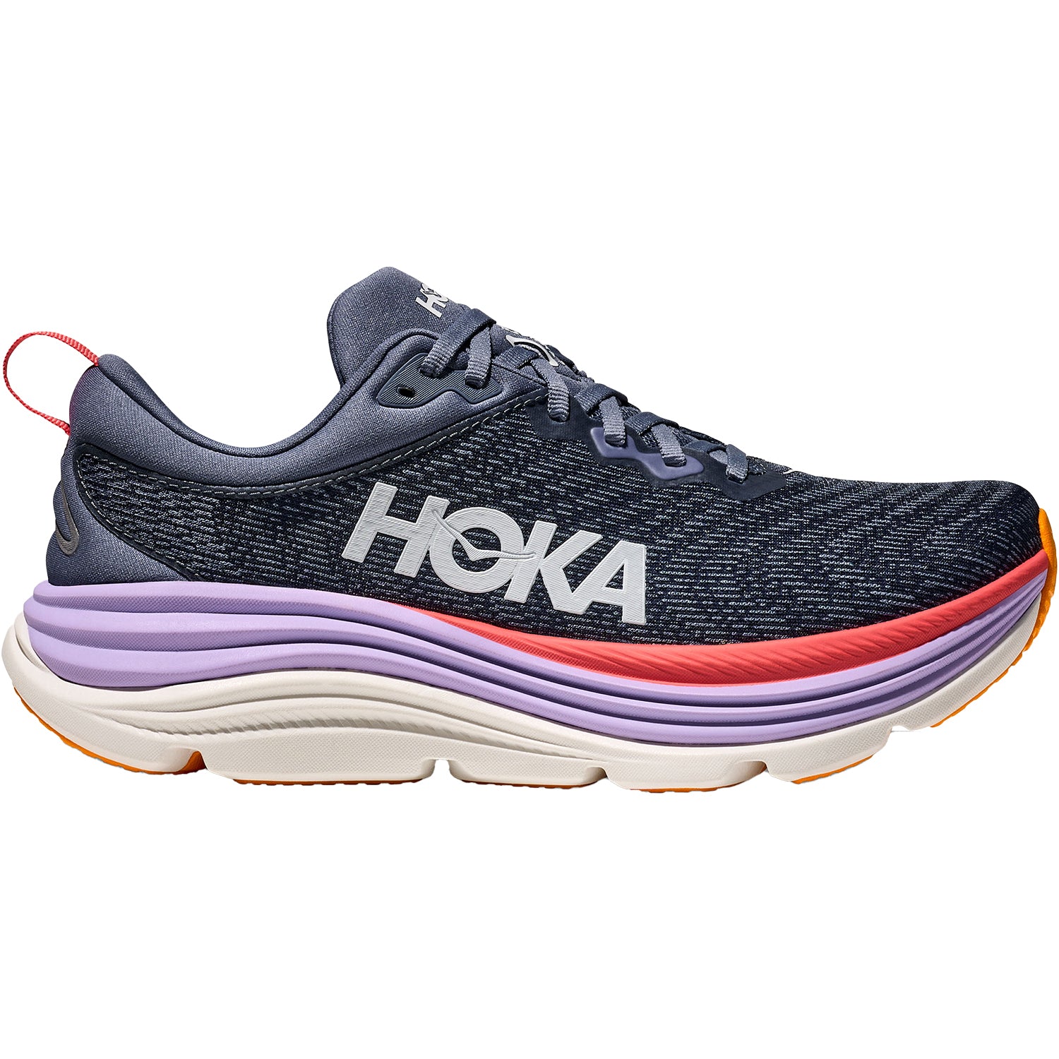 Womens Hoka one one Women's HOKA Gaviota 5 Anchor/Grapefruit (Stability Support) Anchor/Grapefruit