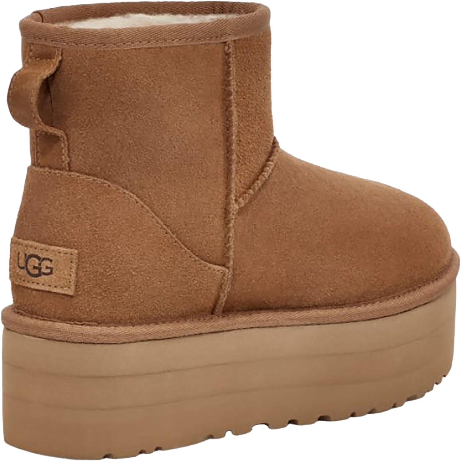 Womens Ugg UGG Classic Mini Platform Women's Boots Chestnut Suede Chestnut Suede