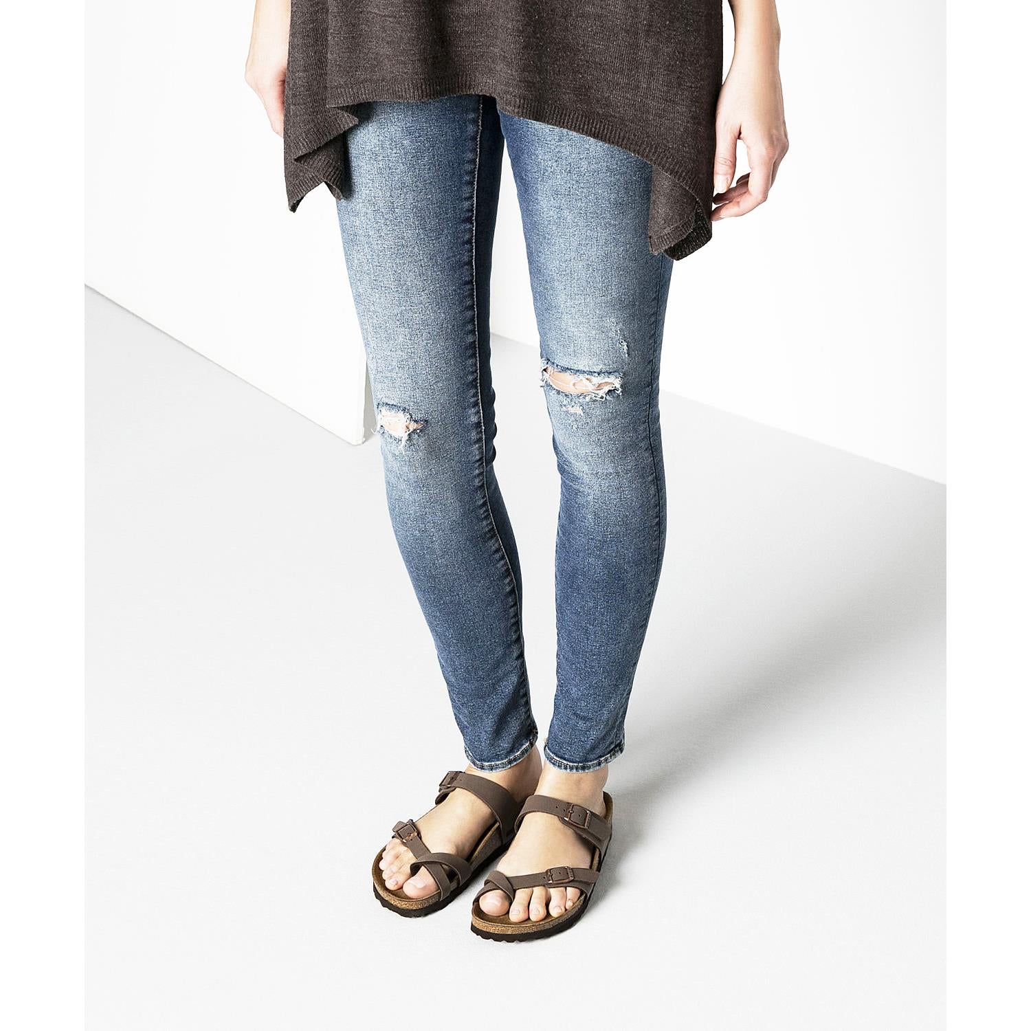 Womens Birkenstock Women's Birkenstock Mayari Mocha Birkibuc Mocha Birkibuc