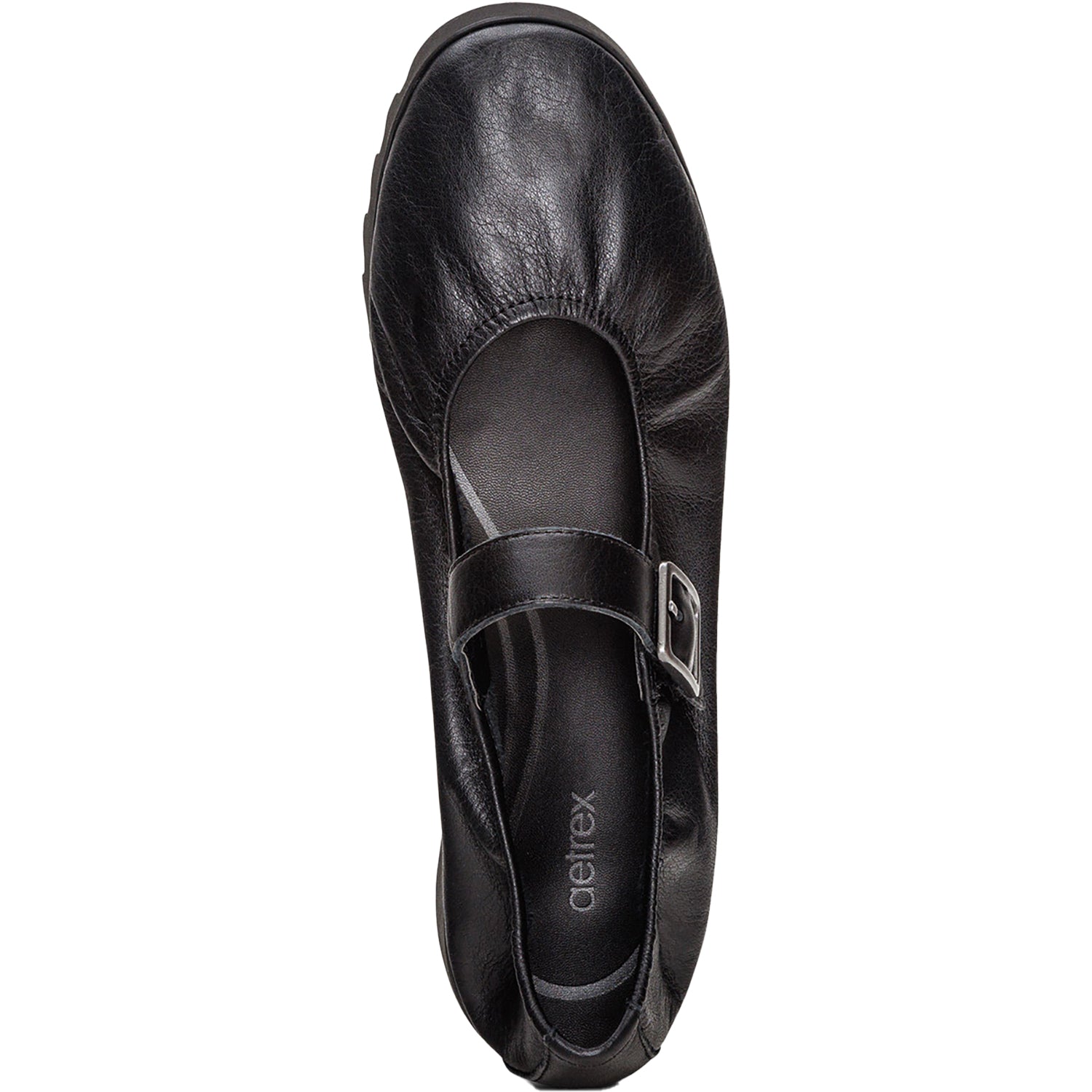 Womens Aetrex Aetrex Joanne Women's Mary Janes Black Leather Black Leather