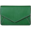 Womens Ili new york ili New York Envelope Business Card Case Emerald/Fab Fuschia Leather Emerald/Fab Fuschia Leather