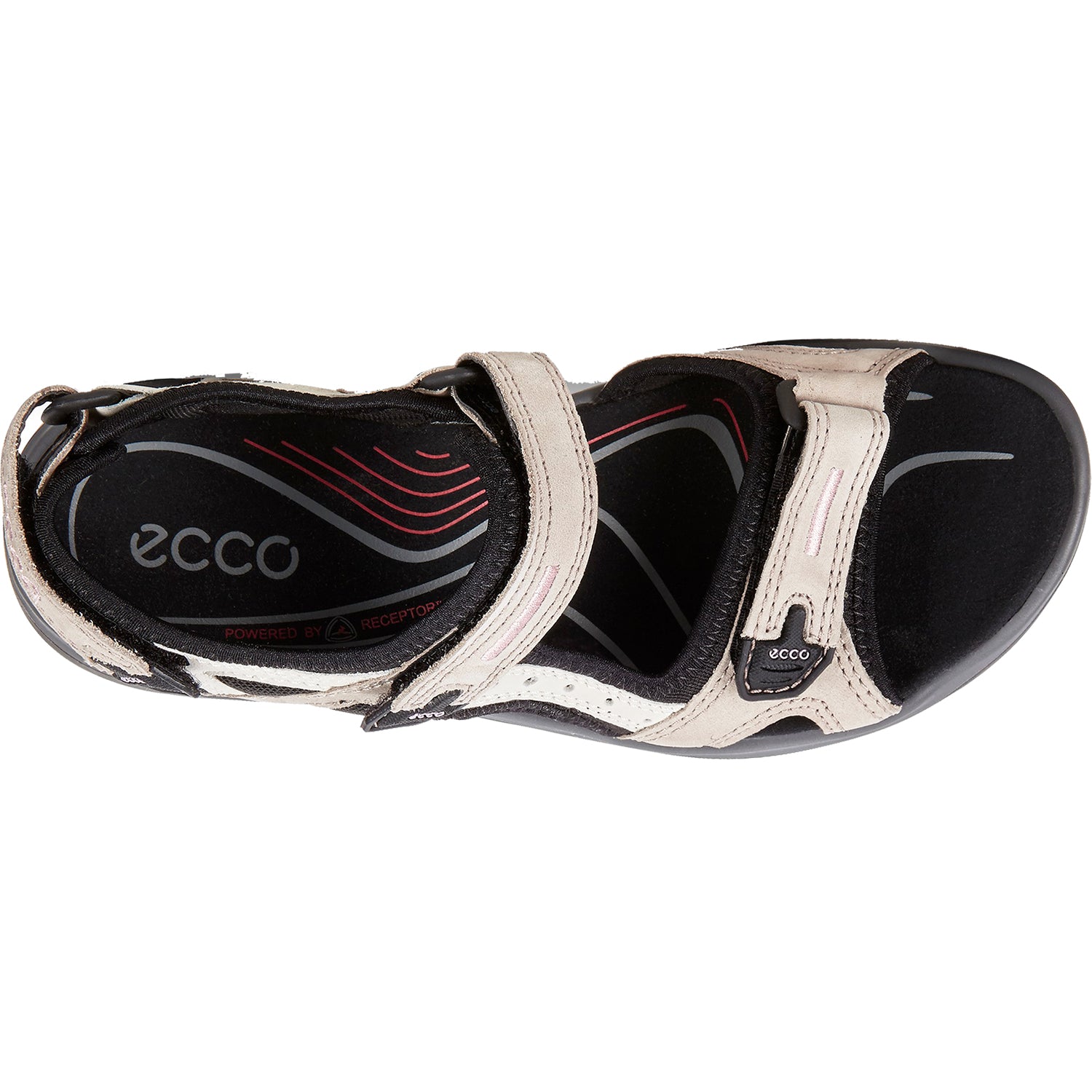 Womens Ecco Women's Ecco Offroad Yucatan Atmosphere/Ice/White/Black Nubuck Atmosphere/Ice/White/Black Nubuck