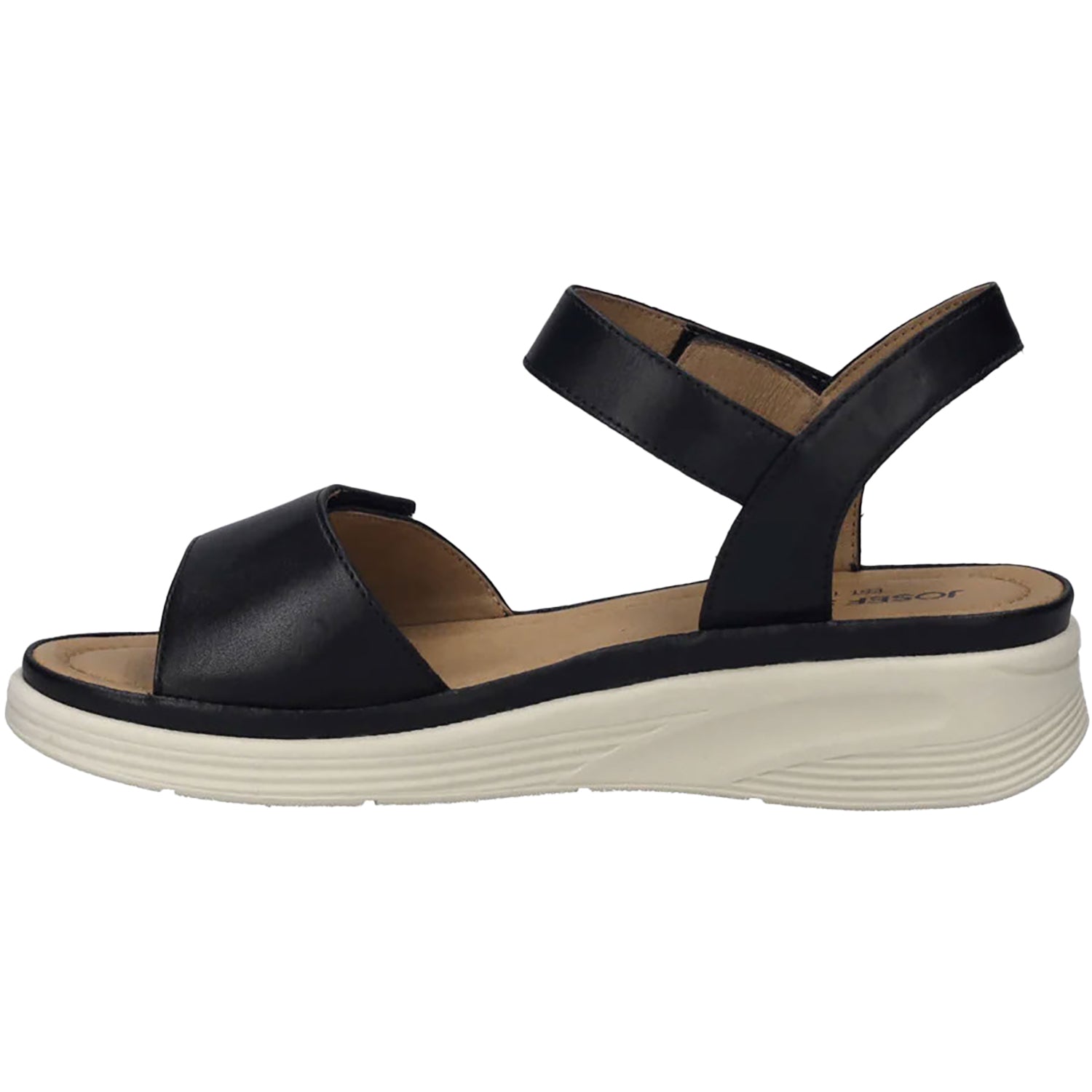 Womens Josef seibel Josef Seibel Sevran 01 Women's Sandals Black Leather Black Leather