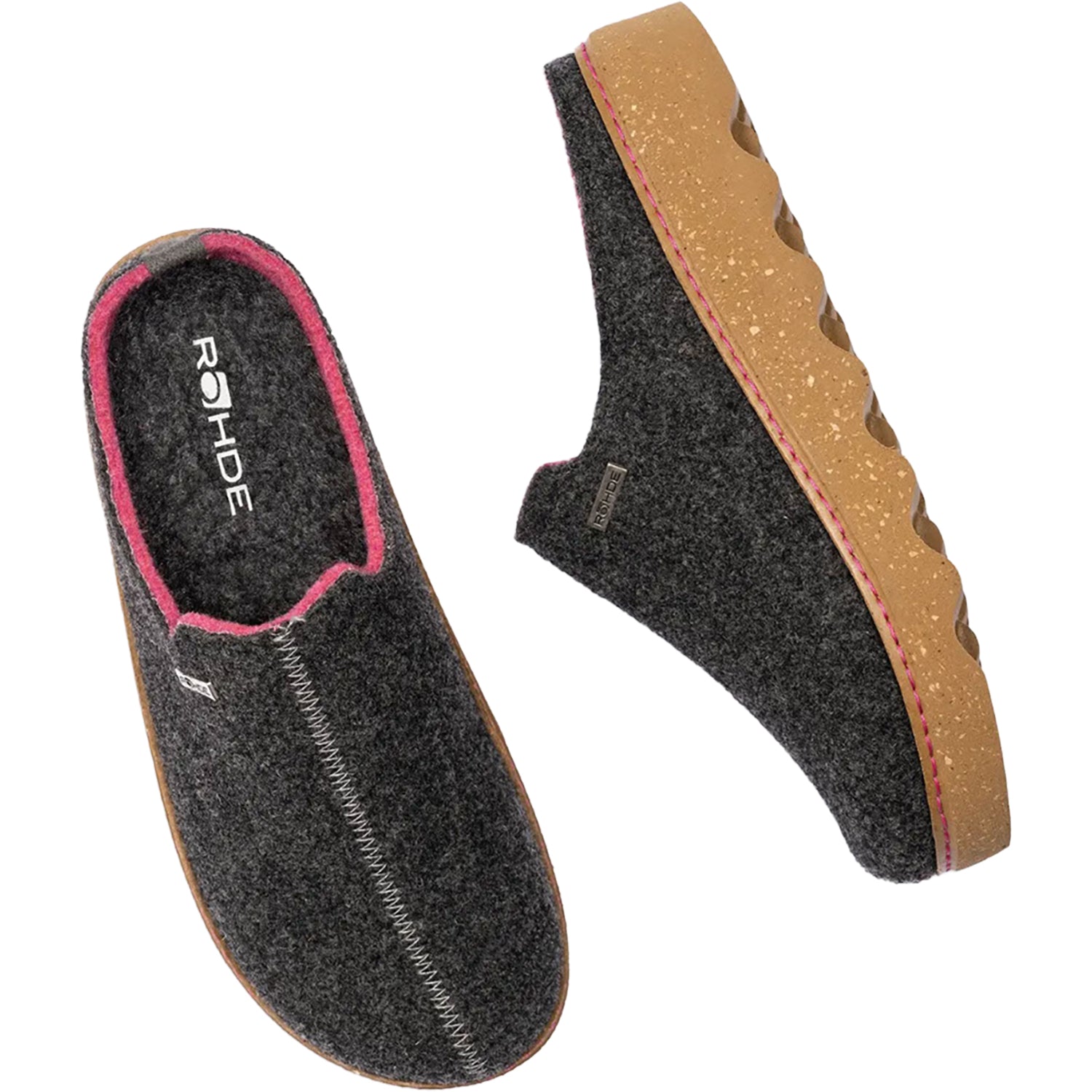 Womens Rohde Rohde Foggia-D Women's Outdoor Slippers Stone Stone