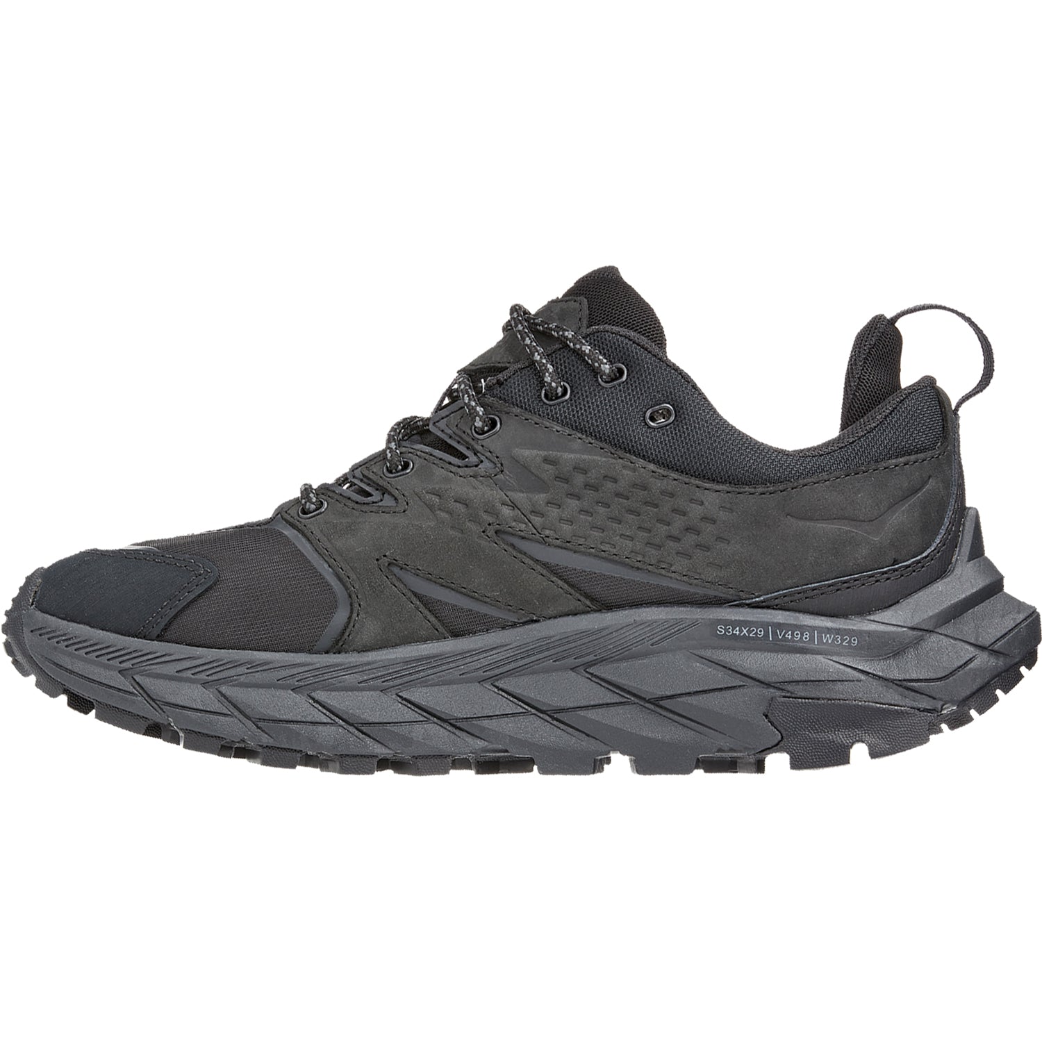 Womens Hoka one one Hoka Anacapa Low GTX Women's Waterproof Shoes Black/Black Nubuck Black/Black Nubuck