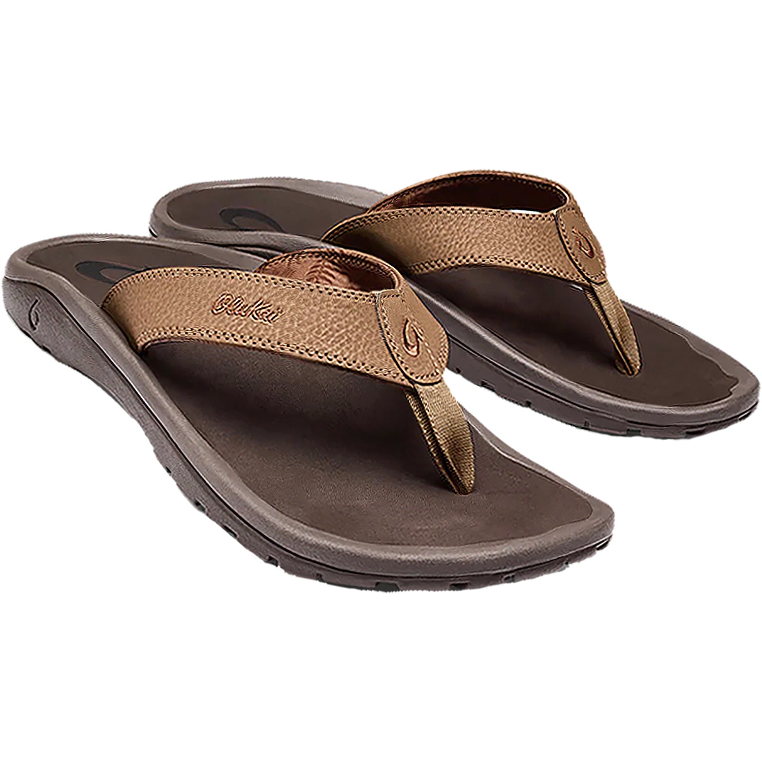 Men's OluKai Ohana Tan/Dark Java Synthetic – Footwear etc.