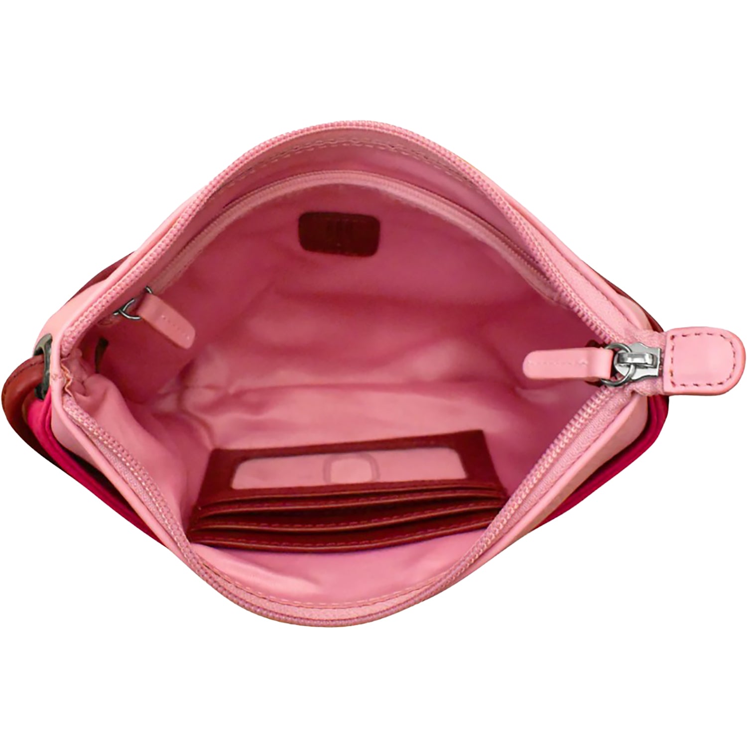 Ili new york ili New York Round Zip Top Crossbody Pink Combo Pink Combo