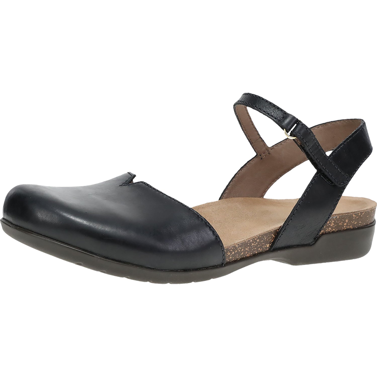 Womens Dansko Dansko Rowan Women's Shoes Black Waxy Burnished Leather Black Waxy Burnished Leather