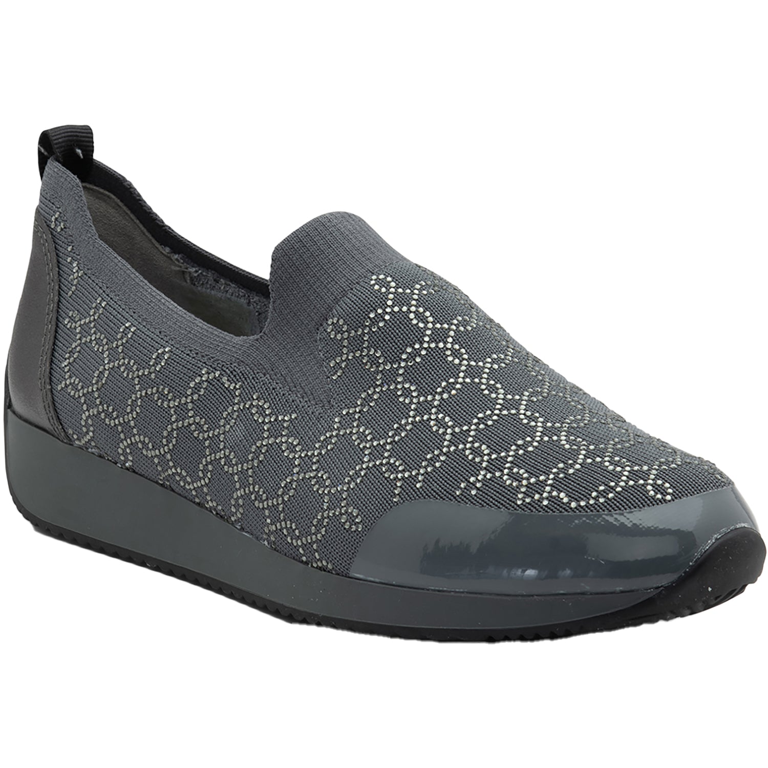 Womens Ara shoes Ara Layton II Women's Slip Ons Graphite Wovenstretch Graphite Wovenstretch